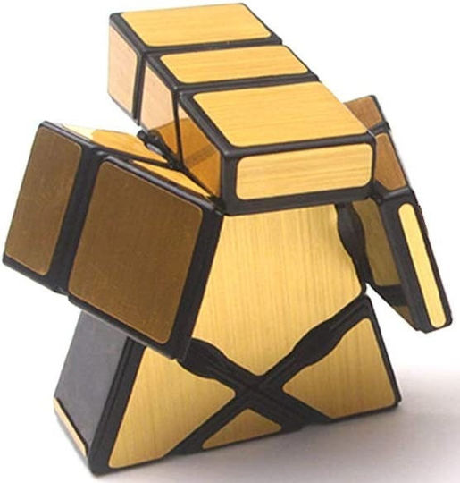 Yi Jie Ghost Mirror Cube Magic Puzzle Plastic Abs 3x3x1 55x55x20 Mm Gold Oem