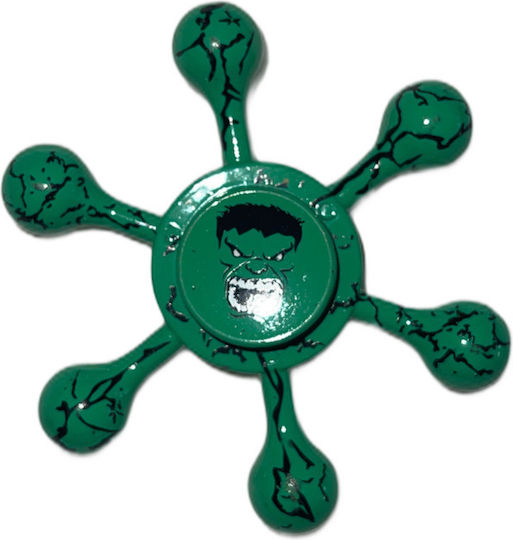 Green Hulk Fidget Spinner Σπινερ Ταχύτητας 3 Leaves Χουλκ
