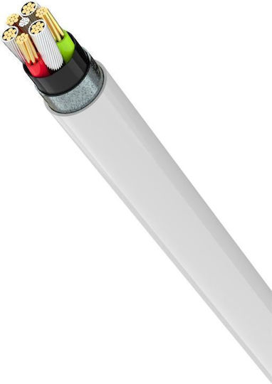 Devia Smart PD USB 3.1 Cable USB-C male - USB-C 60W PD Λευκό 1m DVCB-325380