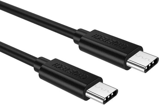 Choetech USB 2.0 Cable USB-C male - USB-C 60W Μαύρο 1m CC0002