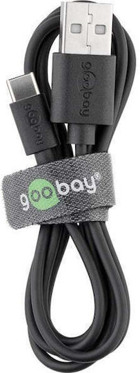 Goobay USB 2.0 Cable USB-C Male - USB-A 15W Black 1m