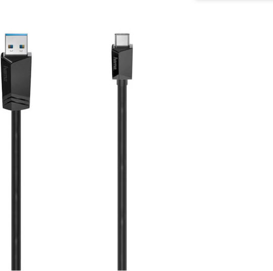 HAMA USB 3.2 Кабел USB-C Мъжки - USB-A Черен 1.5м 00200652