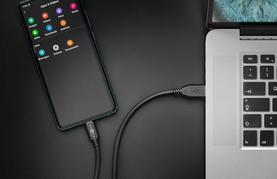 Goobay USB 3.0 Cable USB-C Male - USB-A 15W Black 0.5m