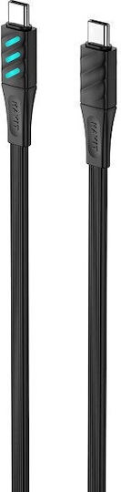 Havit Regular USB 2.0 Cablu USB-C bărbătesc - USB-C 27W Negru 1m (CB6255)