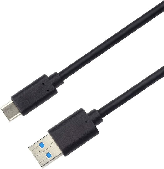 PremiumCord USB 2.0 Cable USB-C male - USB-A 60W PD Μαύρο 3m KU31CK3BK