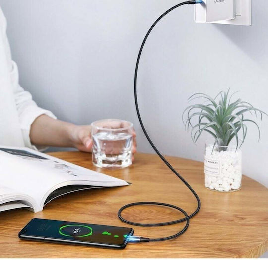 Ugreen US316 USB 2.0 Cable USB-C Male - USB-C 100W PD Black 1m 70427