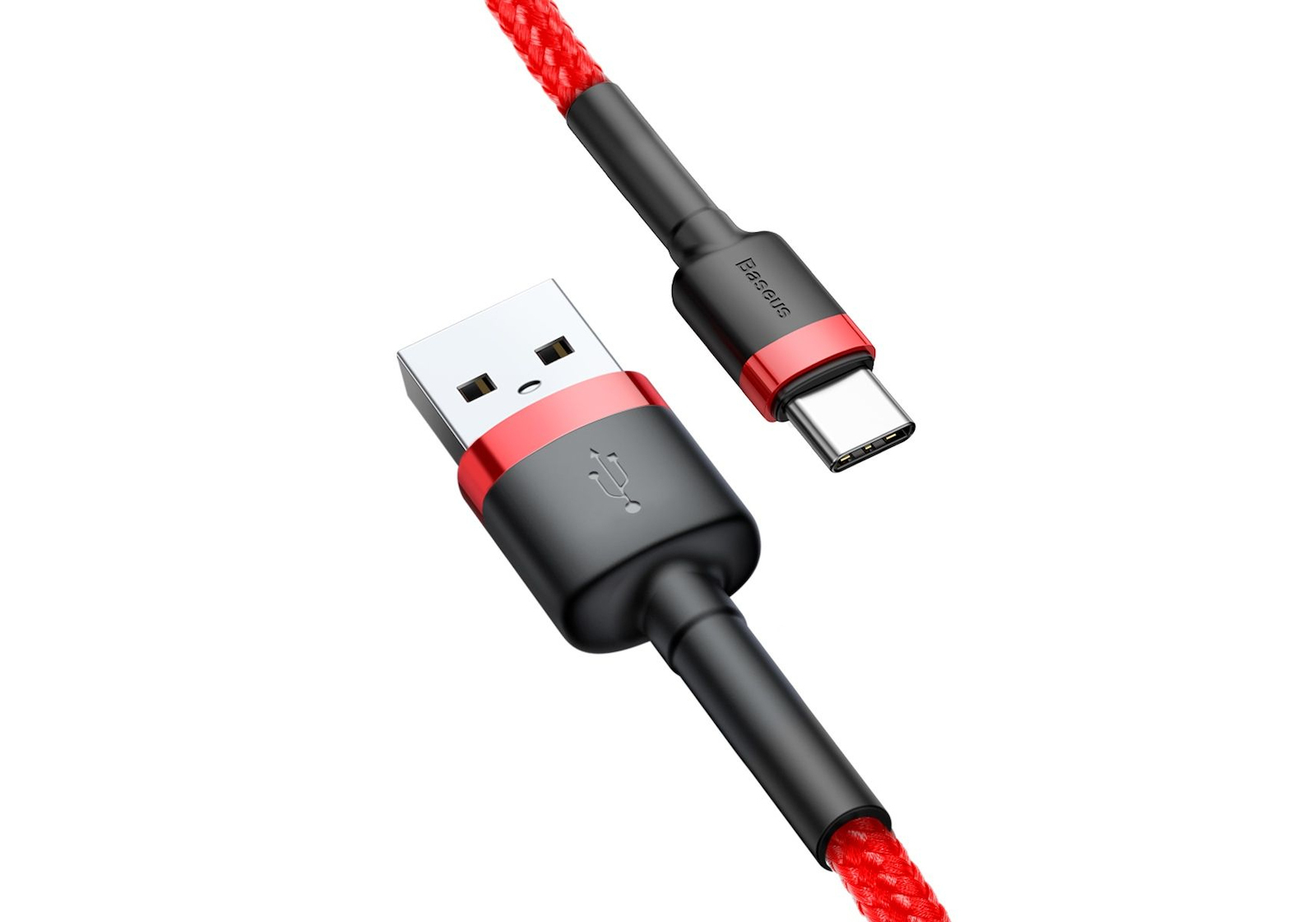 Baseus Cafule USB 2.0 Cable USB-C male - USB-A Κόκκινο 2m (CATKLF-C09)