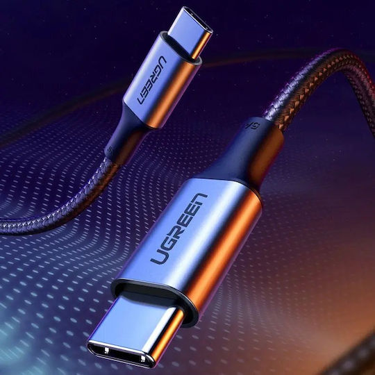 Ugreen USB 2.0 Cable USB-C male - USB-C 100W PD Μαύρο 3m 90120