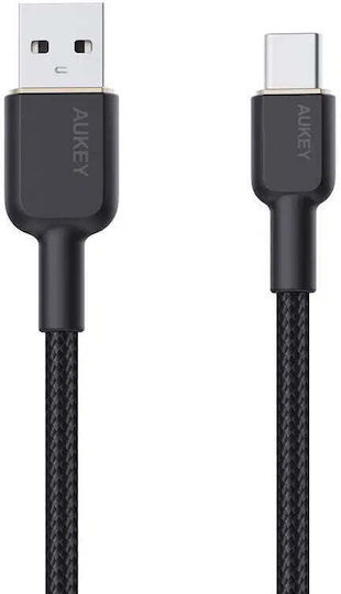Aukey CB-NAC1 USB 2.0 Cable USB-C male - USB-A Λευκό 1m