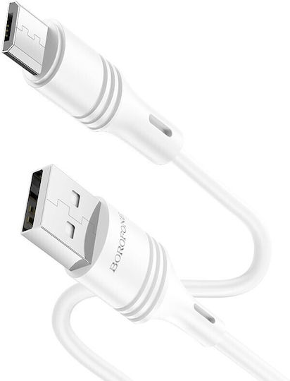 Borofone BX43 Triumph USB 2.0 Cable USB-C male - USB-A White 1m
