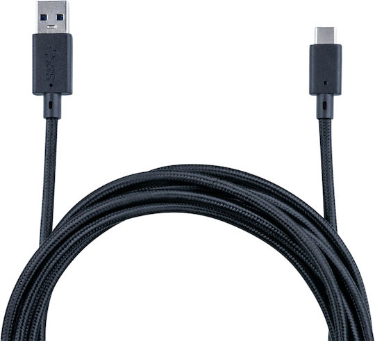 Nacon Плетена USB 2.0 Кабел USB-C мъжки - USB-A мъжки Черен 3м (XBXUSBCCABLE3M)