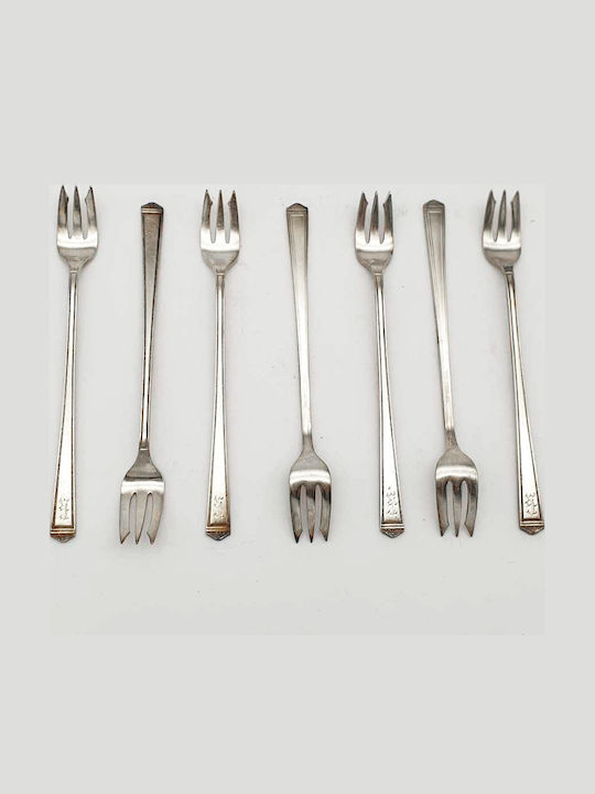 Gabel-Set Edelstahl Silber 13cm 7Stück