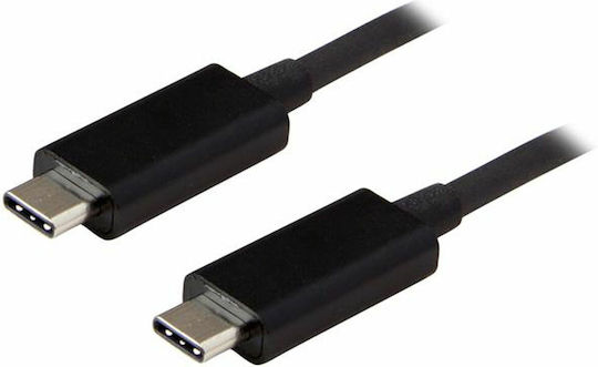 StarTech USB 2.0 Cable USB-C male - USB-C 60W Μαύρο 1m USB31CC1M