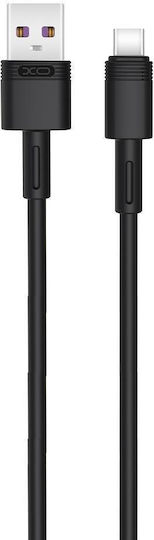 XO NB166 USB 2.0 Cable USB-C male - USB-A Μαύρο 1m 16.005.0098
