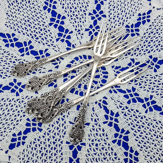 Ασημένια Πιρούνια 6τμχ 14,5cm Pir00019