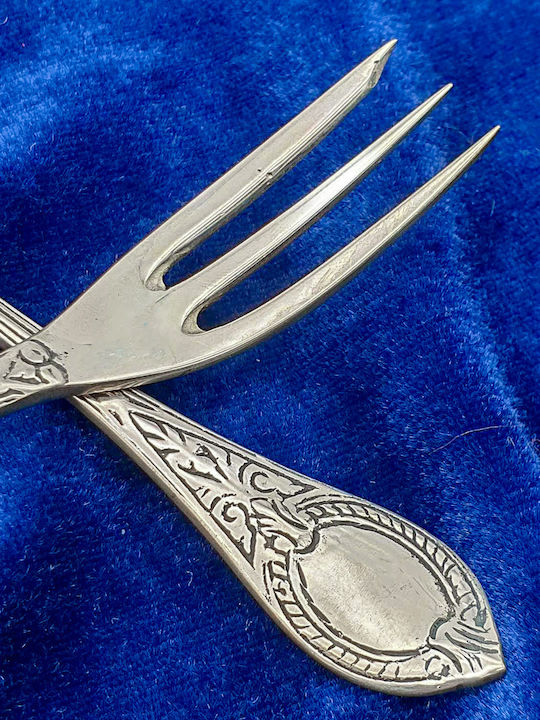 Set de Furculițe Inoxidabile Argintiu 14cm 6buc