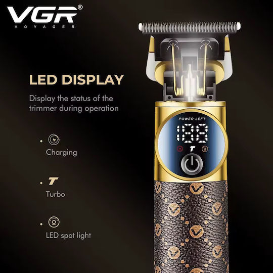 VGR Professional Hair Clipper Brown V-942