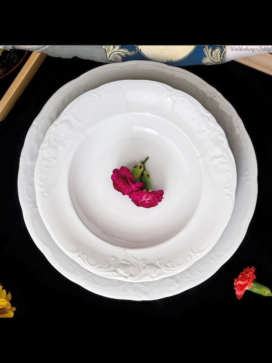 Emfasi Dinnerware Set Porcelain White 40pcs