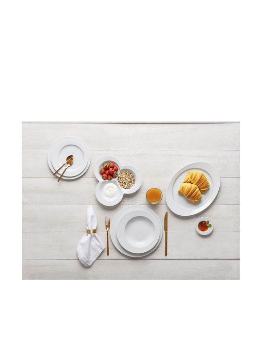 Eclipse Porcelain Salad Bowl with Salad Spoons 31cm Series Costaverde Price 6 Pieces 012.0079.00001