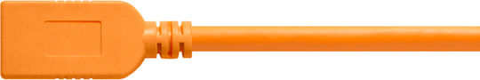 Tether Tools USB 2.0 Кабел USB-C Мъжки - USB-A Женски Оранжев 4.6м CUCA415-ORG