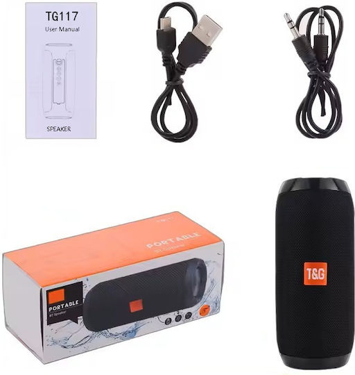 T&G TG-117 Ηχείο Bluetooth 5W με Ραδιόφωνο και Διάρκεια Μπαταρίας έως 4 ώρες Κόκκινο