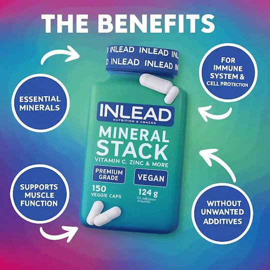 Inlead Nutrition Mineral Stack με Βιταμίνη C 150 κάψουλες