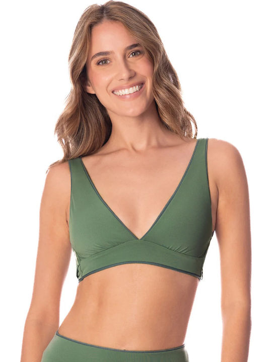 Bikini Set Top & Slip Bottom Eucalyptus Green