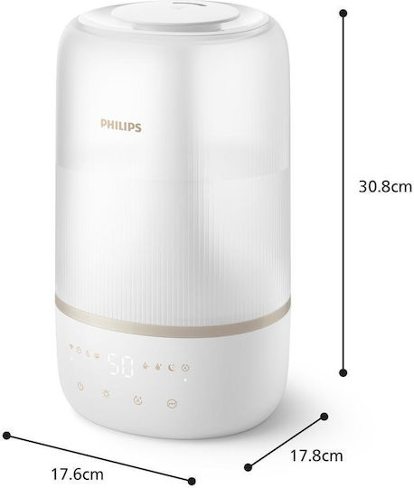 Philips Sky High Mist Καθαριστής Αέρα / Υγραντήρας 19.6W για Χώρους 41m²