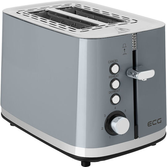 ECG Toaster 2 Schlitze 925W Gray