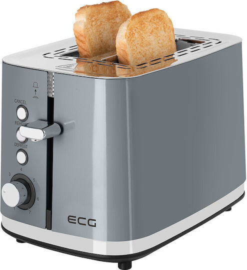 ECG Toaster 2 Schlitze 925W Gray