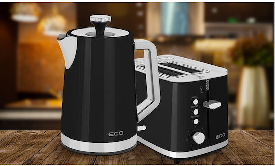 ECG Toaster 2 Slots 925W Black