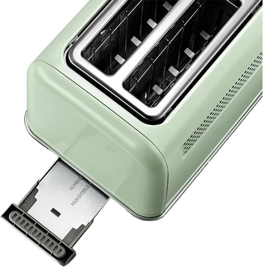 Buydeem Toaster 2 Schlitze 900W Grün