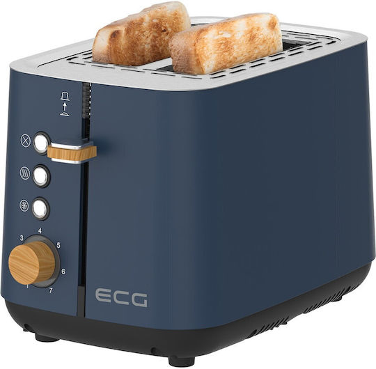 ECG Тостер Двуместна 925W Сив