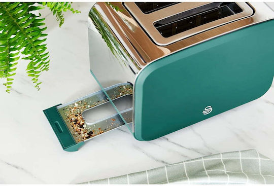 Swan Toaster 2 Schlitze 900W Grün