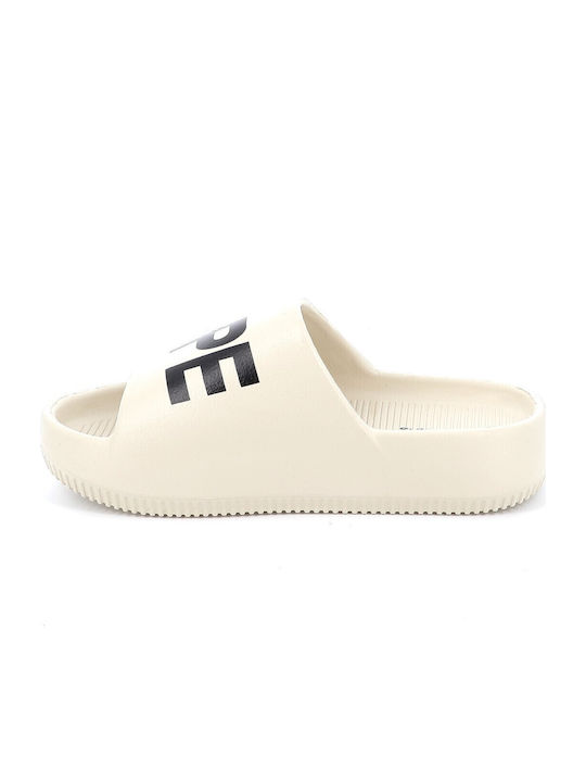 Women's Slides Beige