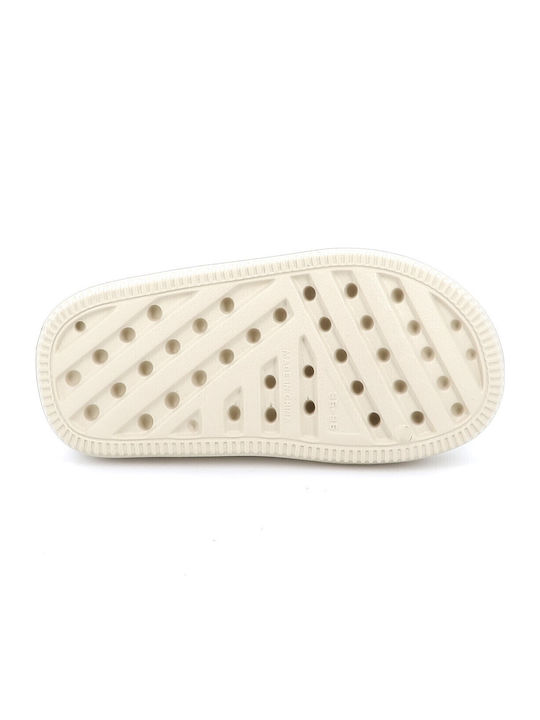 Women's Slides Beige