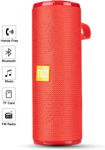 T&G TG-149 Ηχείο Bluetooth 10W με Ραδιόφωνο και Διάρκεια Μπαταρίας έως 4 ώρες Κόκκινο