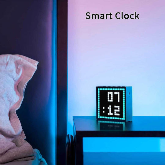 Divoom Timebox Evo Ηχείο Bluetooth 6W με Ραδιόφωνο και Διάρκεια Μπαταρίας έως 6 ώρες Μαύρο