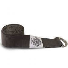 Yoga Belt Strap Yoga Pilates Strap D-ring Cotton Gray XL 270cmx4cm