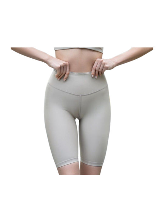 Frauen Fahrrad Leggings Beige