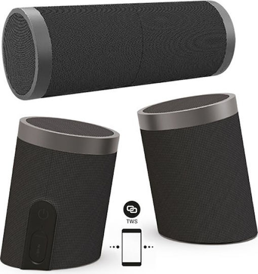 Fontastic Pisa Bluetooth-Lautsprecher 10W mit Akkulaufzeit bis zu 13 Stunden Schwarz