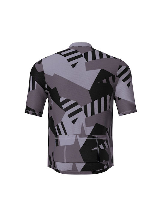 CUBE Men's Short Sleeve Cycling Jersey Mountain Bike Gray