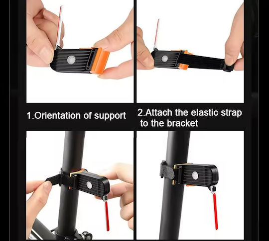 SX-04877 Reîncărcabil Partea din spate Lumină Bicicletă