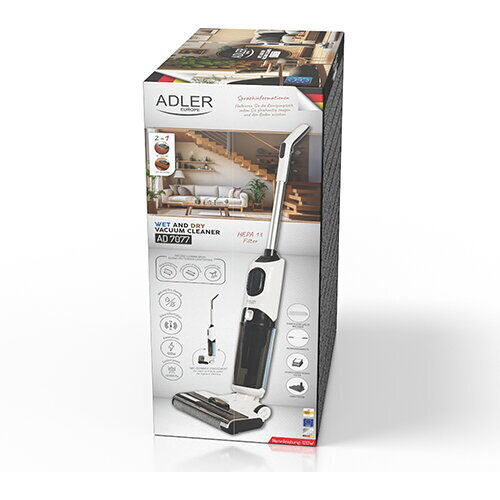 Adler Reîncărcabilă Aspirator 2 în 1 Stick & De Mână 14.8V Albă AD 7077