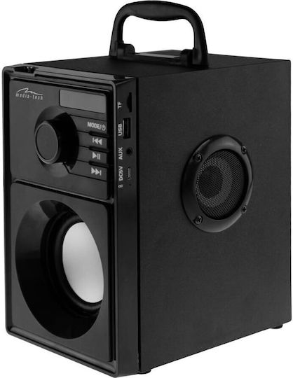 Media-Tech Boombox BT Bluetooth Speaker 15W with Radio and Battery Life up to 6 hours Black