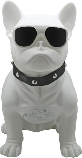 H-M10 Bulldog Head Rotatable Bluetooth високоговорител 5W с живот на батерията до 6 часа Бял
