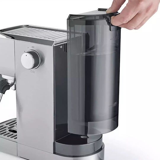 Caso Μηχανή Espresso 1350W Πίεσης 20bar για Cappuccino Γκρι