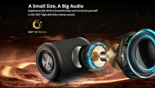 Riversong Jazz L6 Ηχείο Bluetooth 5W με Διάρκεια Μπαταρίας έως 6 ώρες Μαύρο