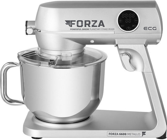ECG Forza 6600 Mixează 1800W cu Vas din Oțel Inoxidabil 6.5lt