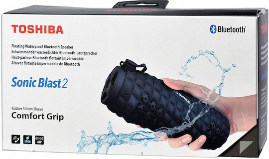 Toshiba TY-WSP80 Αδιάβροχο Ηχείο Bluetooth 6W με Διάρκεια Μπαταρίας έως 8 ώρες Μαύρο